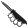 Devil’s Reject Damascus Steel Automatic Dual Action OTF Knuckle Trench Style Knife