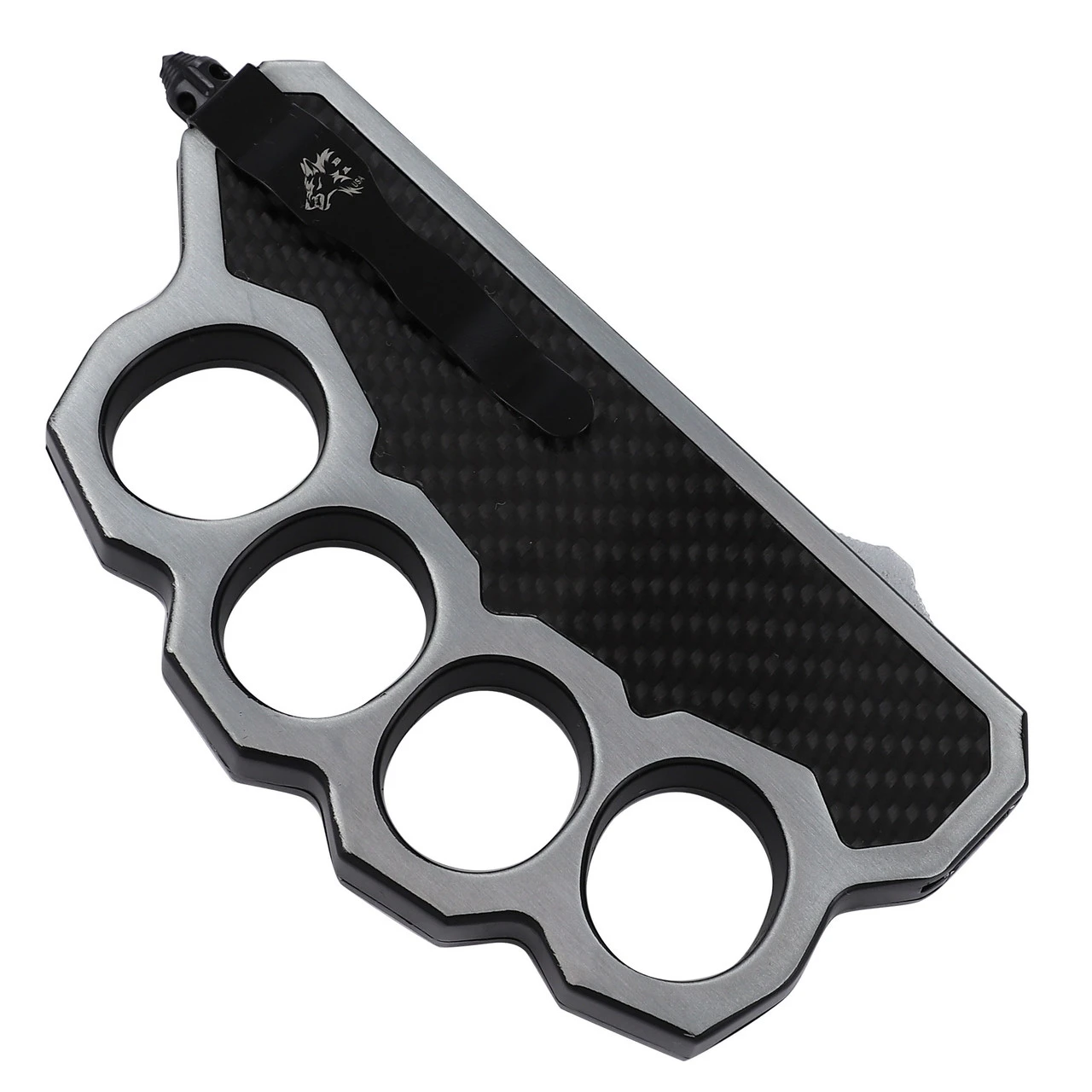 Devil’s Reject Damascus Steel Automatic Dual Action OTF Knuckle Trench Style Knife 4 Devil’s Reject Damascus Steel Automatic Dual Action OTF Knuckle Trench Style Knife - Image 4