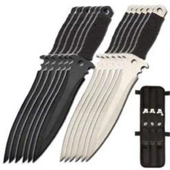 Light & Dark Throwing Knife 12 Piece Set 7 Light & Dark Throwing Knife 12 Piece Set -Daggers Store TK12BK 12995.1564501128