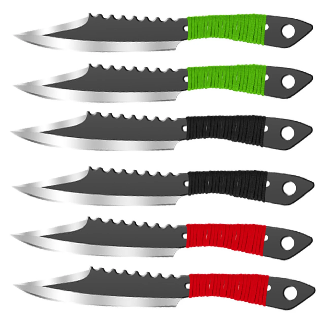 Shark Bite Drop Point Throwing Knife Set 1 Shark Bite Drop Point Throwing Knife Set