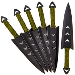 Apache Warrior Arrowhead Throwers Six Knives 11 Apache Warrior Arrowhead Throwers Six Knives -Daggers Store TR0400 49445.1681223728