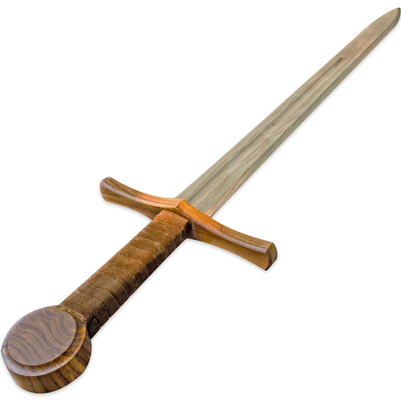 Medieval Replica Crusader Knight Steamed Beech Wood Sword | Leather-Wrapped Handle 2 Medieval Replica Crusader Knight Steamed Beech Wood Sword | Leather-Wrapped Handle - Image 2