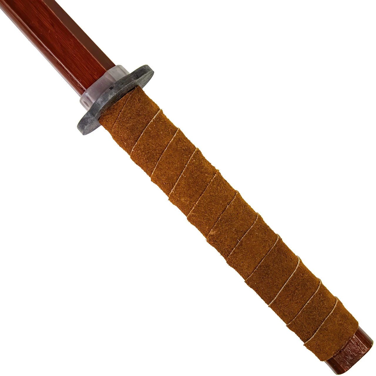 Playful Sparring Training Practice Full Tang Sheesham Wood Bokken Functional Wooden Sword Katana W/ Brown Genuine Leather Handle 2 Playful Sparring Training Practice Full Tang Sheesham Wood Bokken Functional Wooden Sword Katana W/ Brown Genuine Leather Handle - Image 2