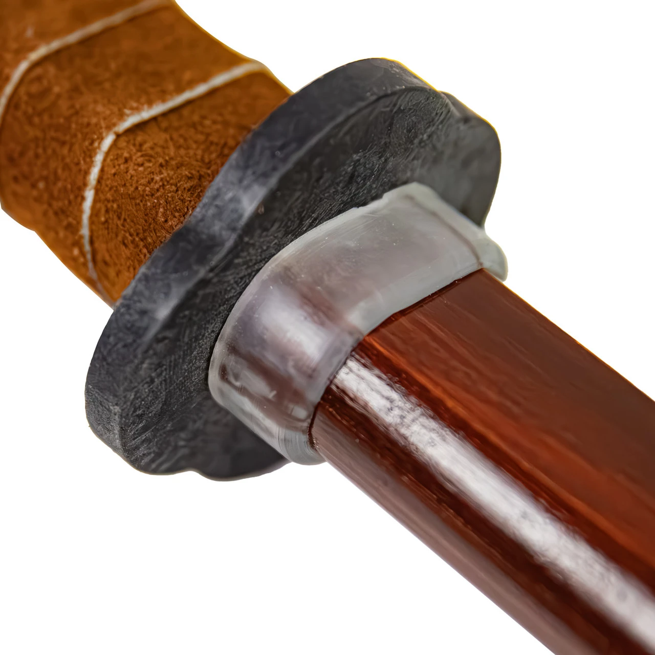 Playful Sparring Training Practice Full Tang Sheesham Wood Bokken Functional Wooden Sword Katana W/ Brown Genuine Leather Handle 3 Playful Sparring Training Practice Full Tang Sheesham Wood Bokken Functional Wooden Sword Katana W/ Brown Genuine Leather Handle - Image 3
