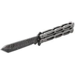 Unchained Balisong Butterfly Knife | Damascus Steel Blade | Tanto Point 8 Unchained Balisong Butterfly Knife | Damascus Steel Blade | Tanto Point -Daggers Store WG859 D2 04 16000.1691434984