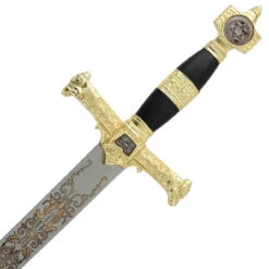 King Solomon Medieval Crusader Replica Longsword - Black -Daggers Store WG891 43300.1564501633