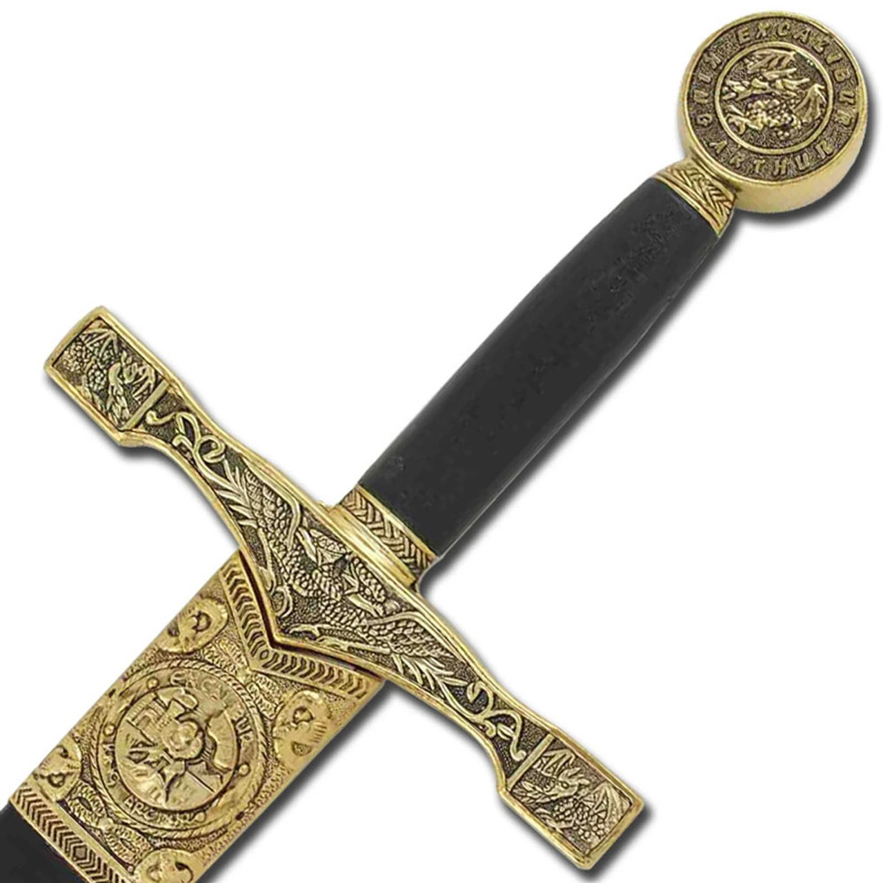King Arthur Excalibur Replica Longsword - Gold 2 King Arthur Excalibur Replica Longsword - Gold - Image 2