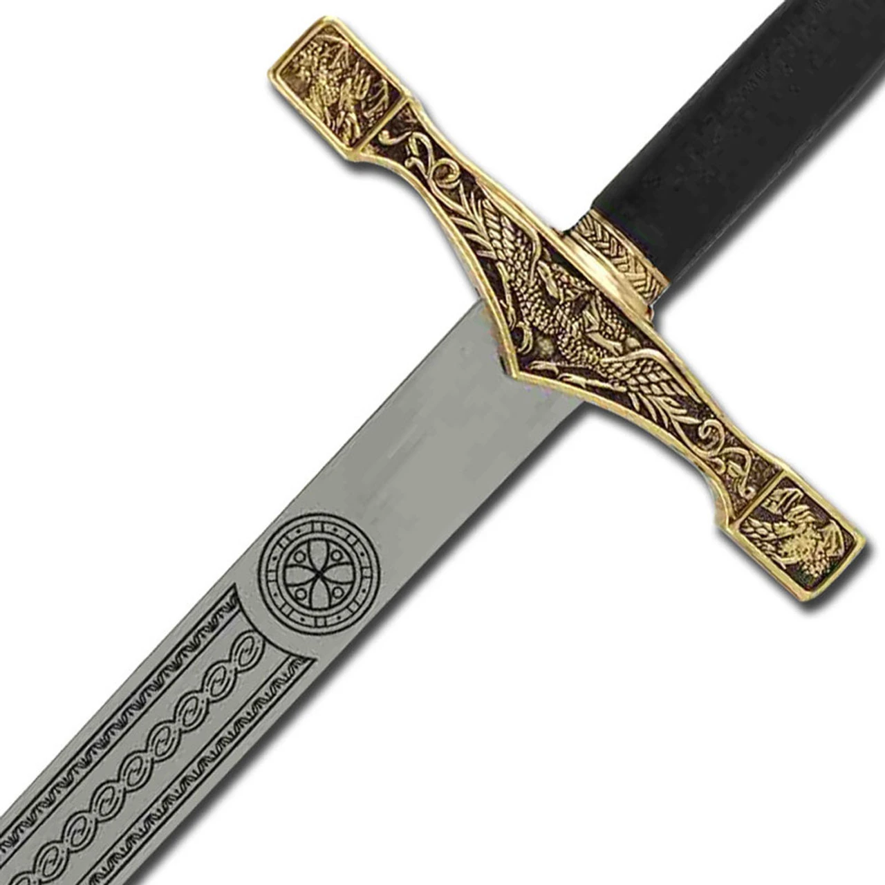 King Arthur Excalibur Replica Longsword - Gold 1 King Arthur Excalibur Replica Longsword - Gold