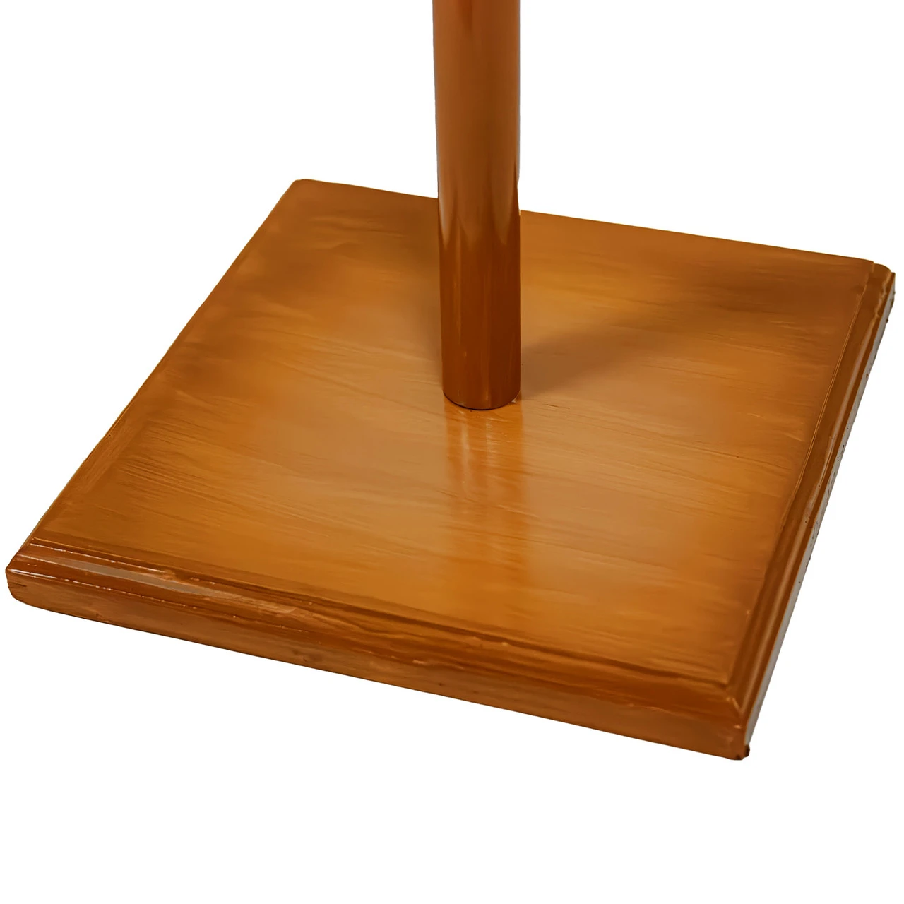 Prized Memento Handmade Sheesham Wood Helmet & Chest Armor Stand- Burnt Orange Finish 2 Prized Memento Handmade Sheesham Wood Helmet & Chest Armor Stand- Burnt Orange Finish - Image 2