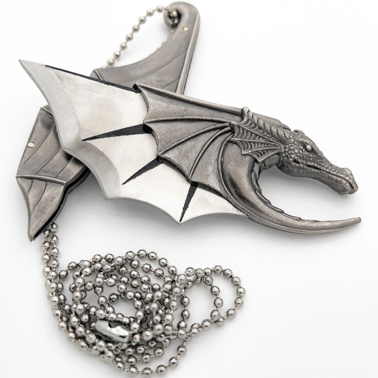 Razor Sharp Wings Neck Knife Dragon Necklace 1 Razor Sharp Wings Neck Knife Dragon Necklace