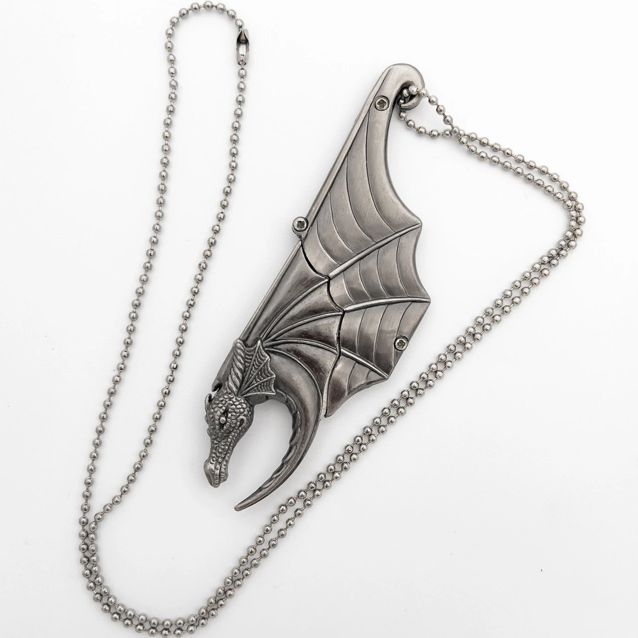 Razor Sharp Wings Neck Knife Dragon Necklace 2 Razor Sharp Wings Neck Knife Dragon Necklace - Image 2
