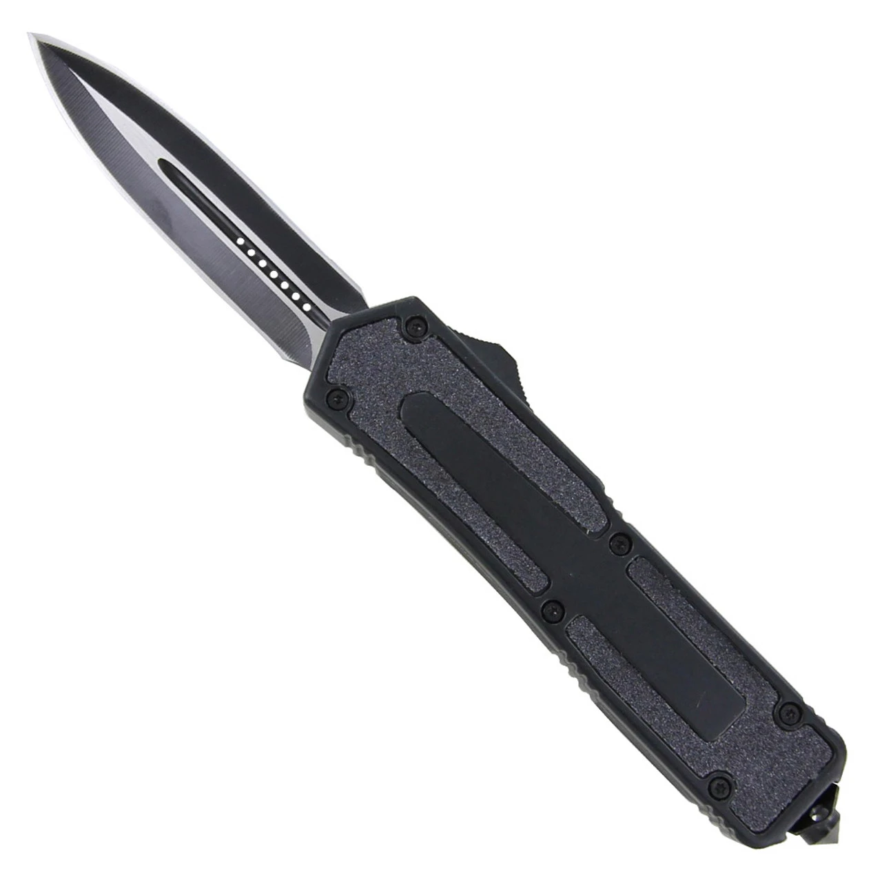 Automatic Titan Black OTF Double Edge Knife 2 Automatic Titan Black OTF Double Edge Knife - Image 2