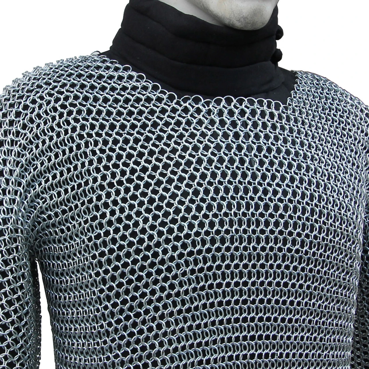 Battle Ready Medieval Habergeon Chainmail Armor Coif Set 2 Battle Ready Medieval Habergeon Chainmail Armor Coif Set - Image 2