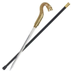 Golden Pharaoh King Cobra Sword Cane 7 Golden Pharaoh King Cobra Sword Cane -Daggers Store cs1906g 13300.1564504252