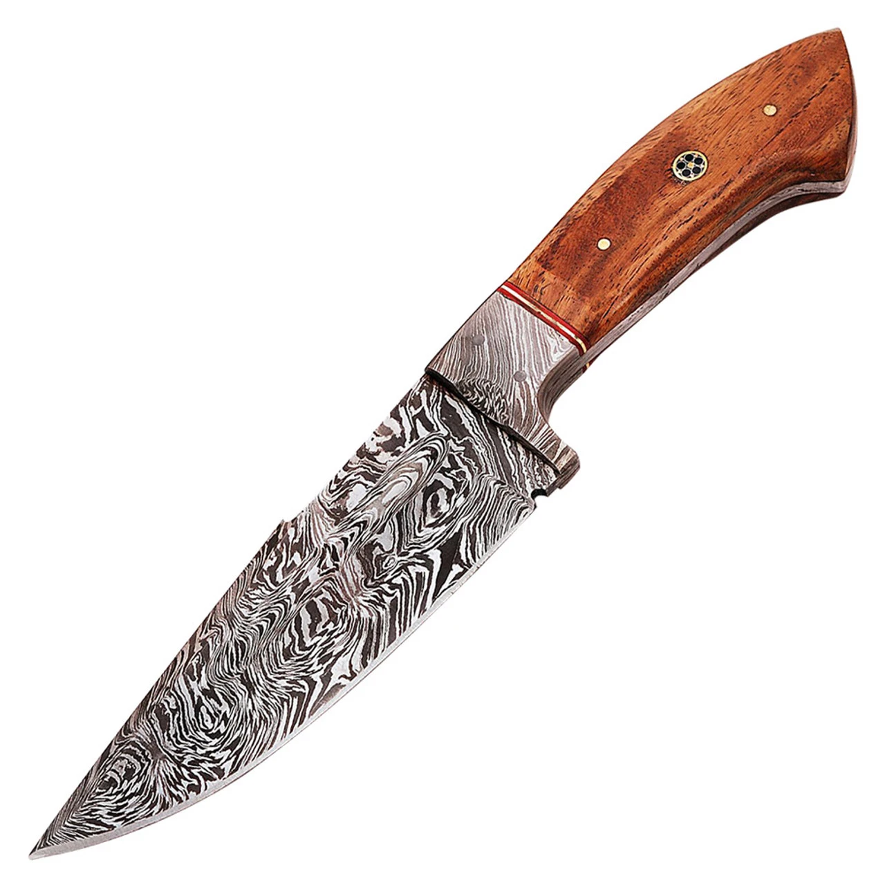 Damascus Full Tang Top Quality Flame Ridge Hunt For LifeHunting Knife 4 Damascus Full Tang Top Quality Flame Ridge Hunt For LifeHunting Knife - Image 4