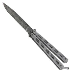 Damascus Steel Helter Skelter Butterfly Knife 7 Damascus Steel Helter Skelter Butterfly Knife -Daggers Store damascus steel helter skelter butterfly knife 1 79698.1564504695