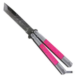 Butterfly Damascus Wild Child Balisong Knife