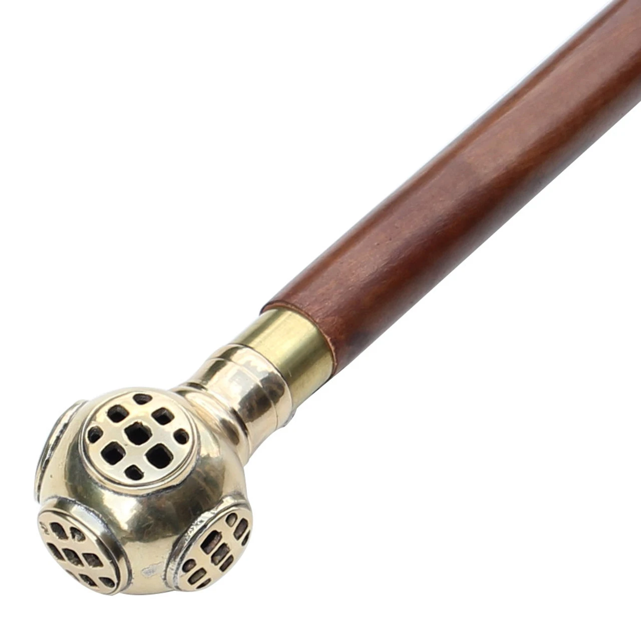 Handmade Divemaster Gentlemans Walking Cane 1 Handmade Divemaster Gentlemans Walking Cane