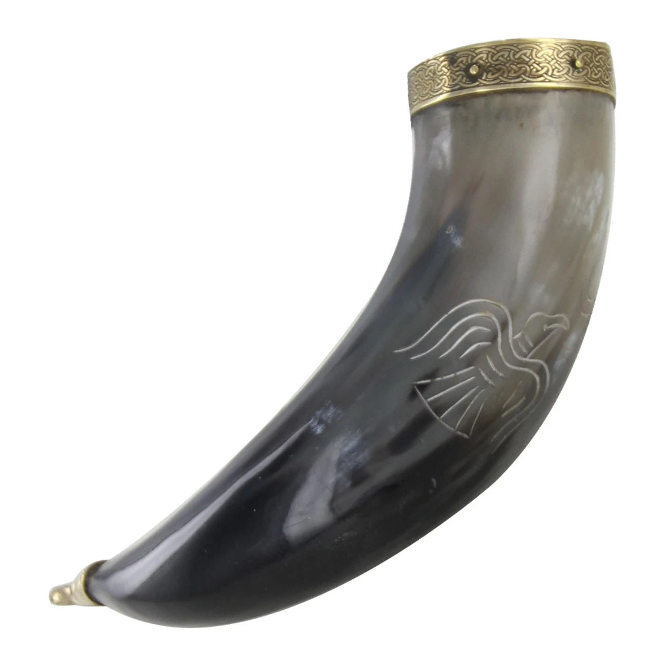 Horn Odins Wisdom Natural Drinking Vessel 2 Horn Odins Wisdom Natural Drinking Vessel - Image 2