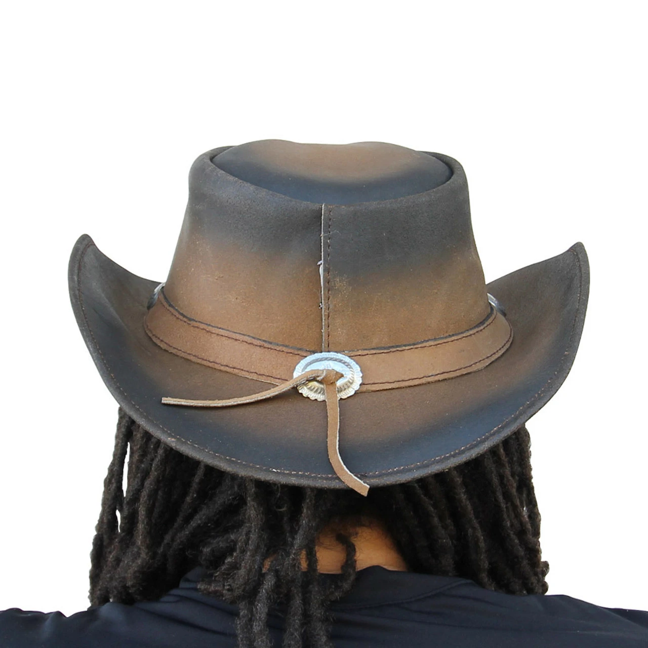 Leather Buffalo Nickel Prairie Dog Hat 1 Leather Buffalo Nickel Prairie Dog Hat