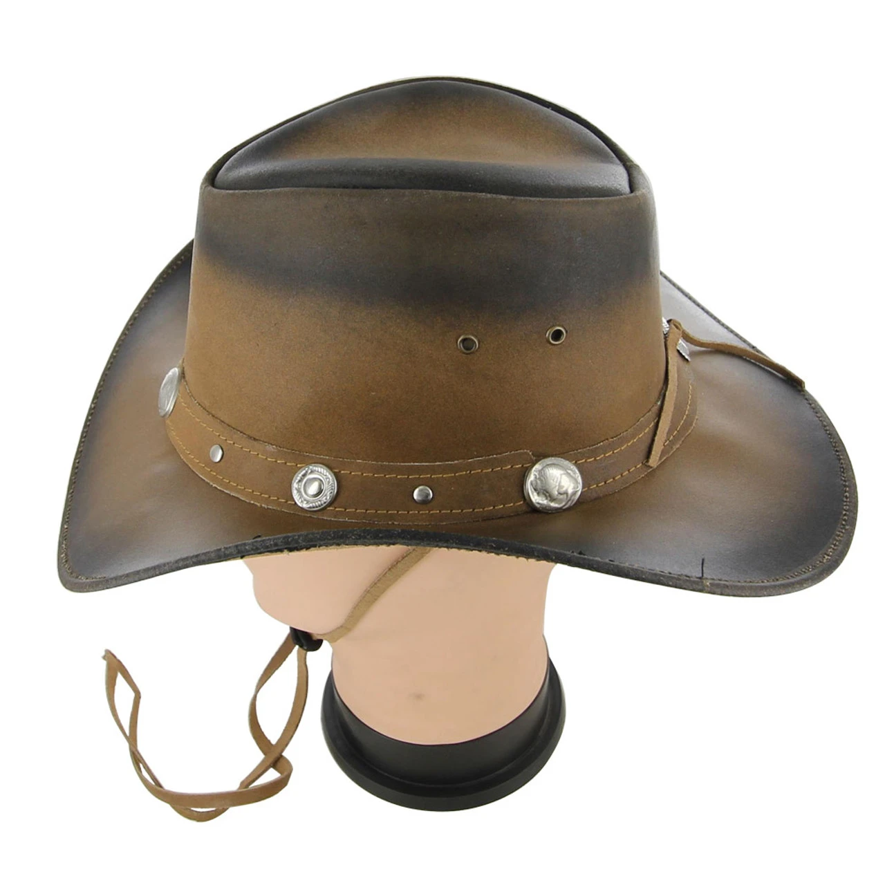 Dress To Kill Leather Buffalo Nickel Hat 1 Dress To Kill Leather Buffalo Nickel Hat