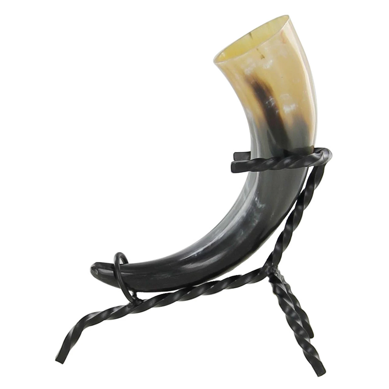 Medieval Viking Norwegian Drinking Horn & Stand 3 Medieval Viking Norwegian Drinking Horn & Stand - Image 3