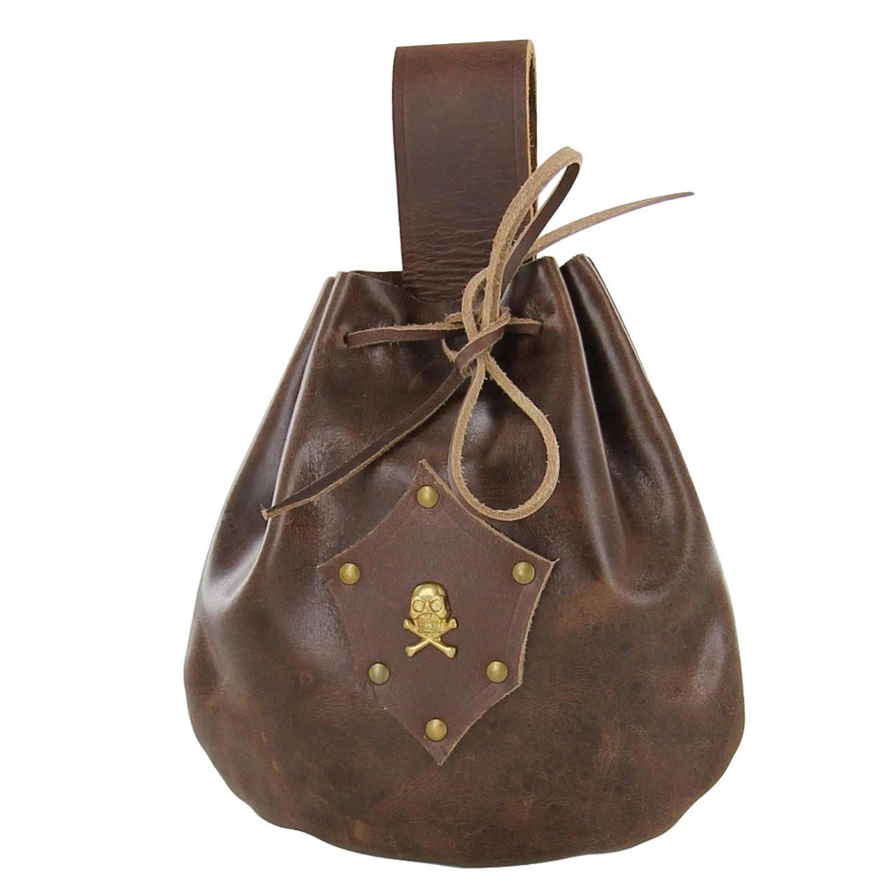 Leather Sea Captains Gentlemans Drawstring Pouch 4 Leather Sea Captains Gentlemans Drawstring Pouch - Image 4