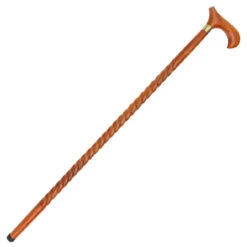 Handmade London Banker Wooden Spiral Walking Cane -Daggers Store in60272 09257.1564504000
