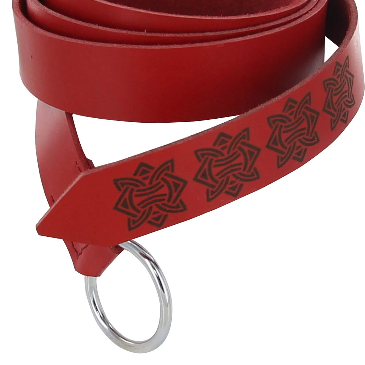 Medieval Norman Single Ring Viking Leather Belt 3 Medieval Norman Single Ring Viking Leather Belt - Image 3