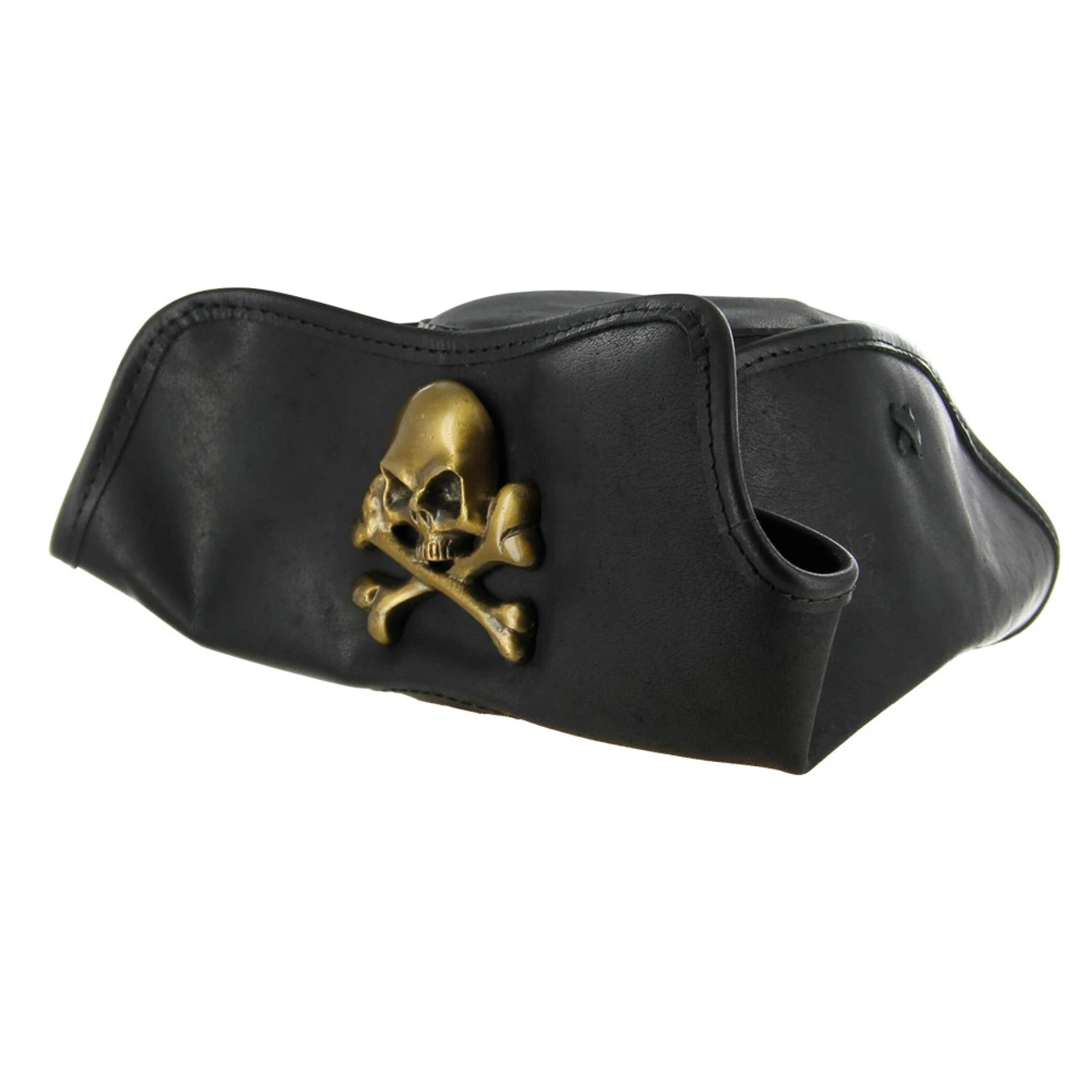 Terror At Sea Leather Jolly Roger Tricorne Hat 1 Terror At Sea Leather Jolly Roger Tricorne Hat