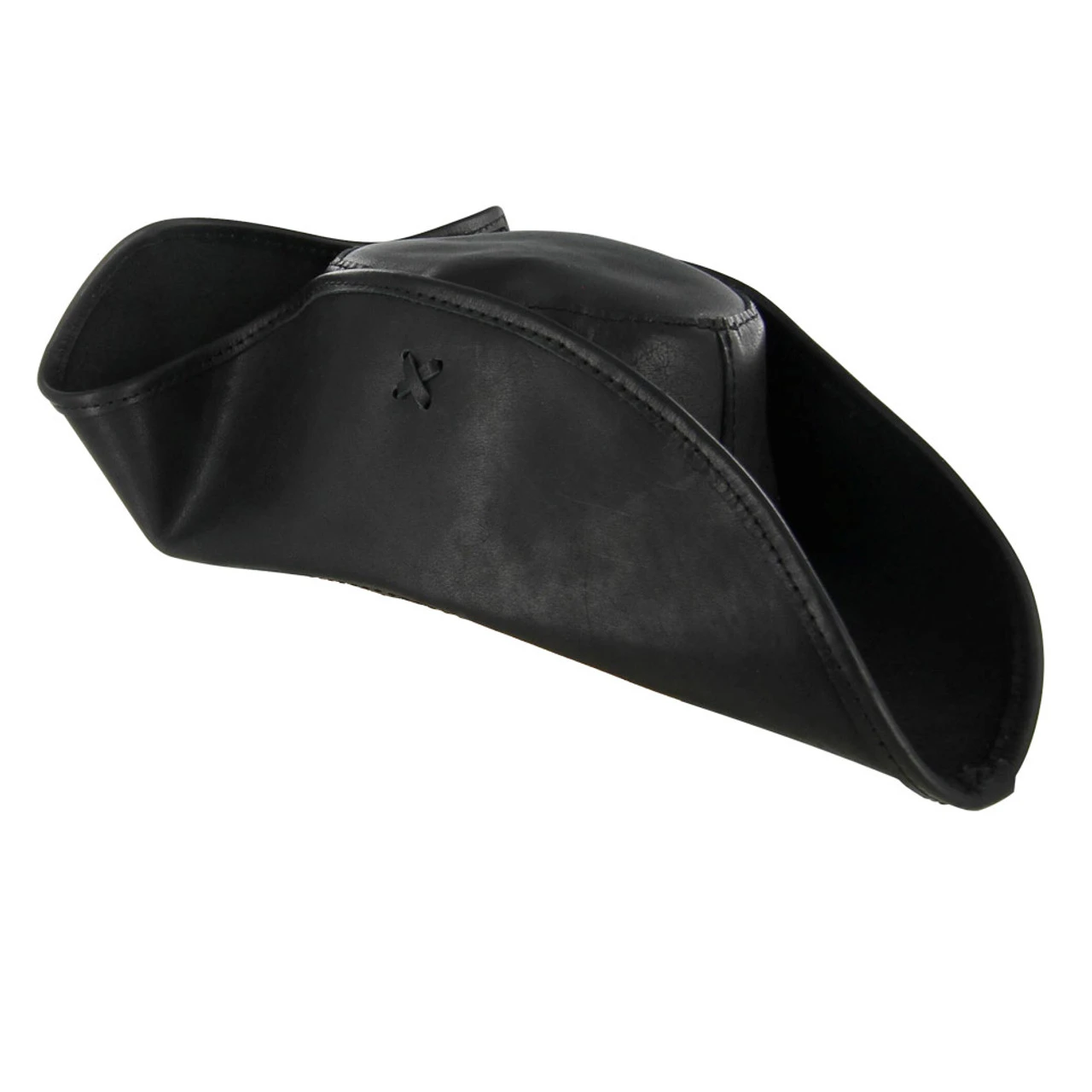 Terror At Sea Leather Jolly Roger Tricorne Hat 3 Terror At Sea Leather Jolly Roger Tricorne Hat - Image 3