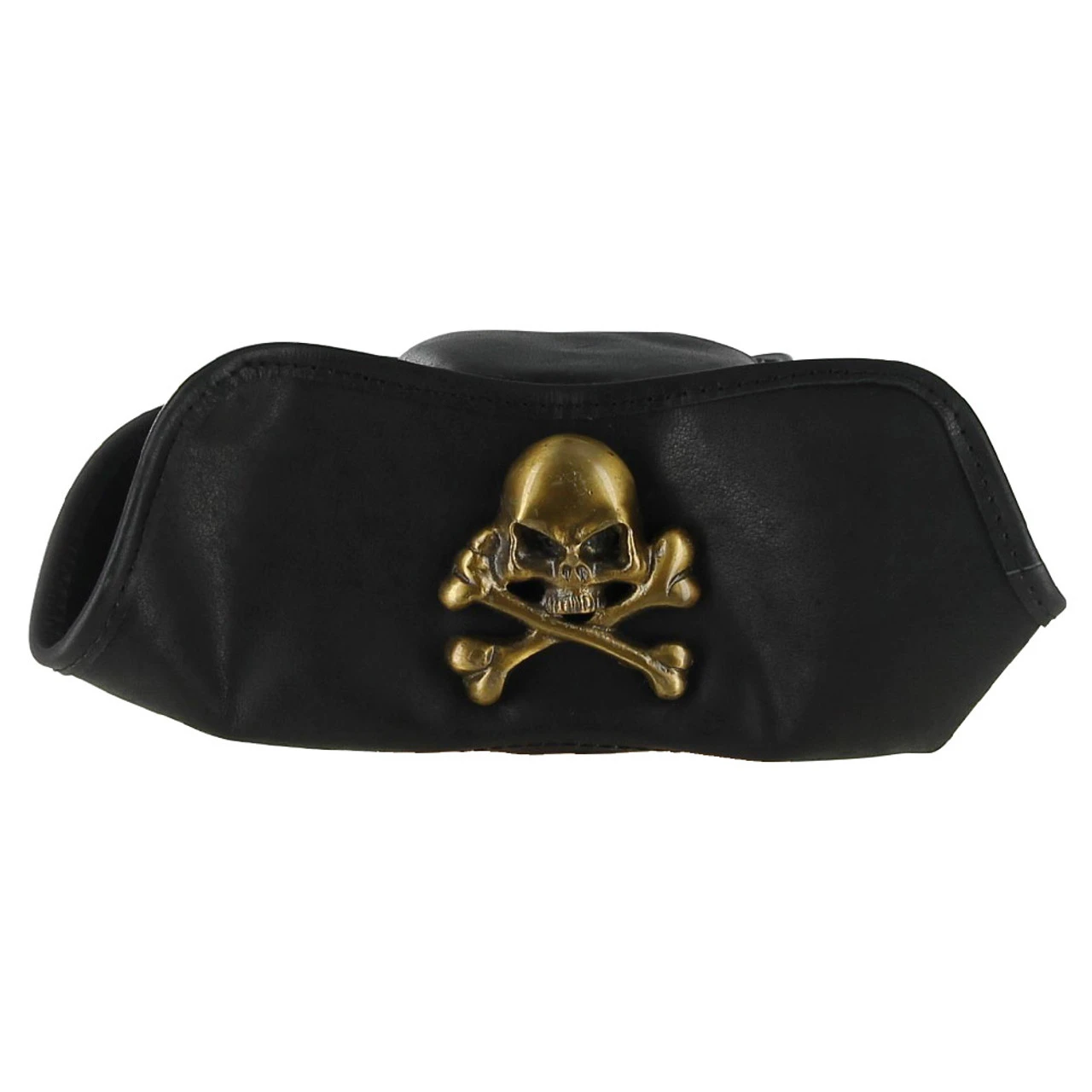 Terror At Sea Leather Jolly Roger Tricorne Hat 4 Terror At Sea Leather Jolly Roger Tricorne Hat - Image 4