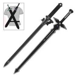 Kiritos Dark Replulser Elucidator Back Sheath Sword Set -Daggers Store kiritos dark replulser elucidator back sheath sword set 5 06902.1564504226
