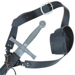 Sword Waist Hanger Leather Baldric