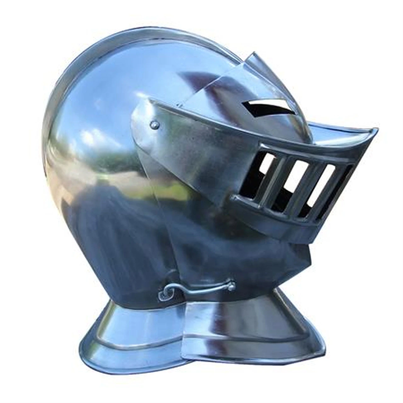 Medieval Renaissance Steel Closed Knight Helmet 3 Medieval Renaissance Steel Closed Knight Helmet - Image 3