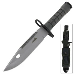 Survivor Special Ops Military Bayonet Knife Silver -Daggers Store survivor special ops military bayonet knife silver 6 44841.1564501471