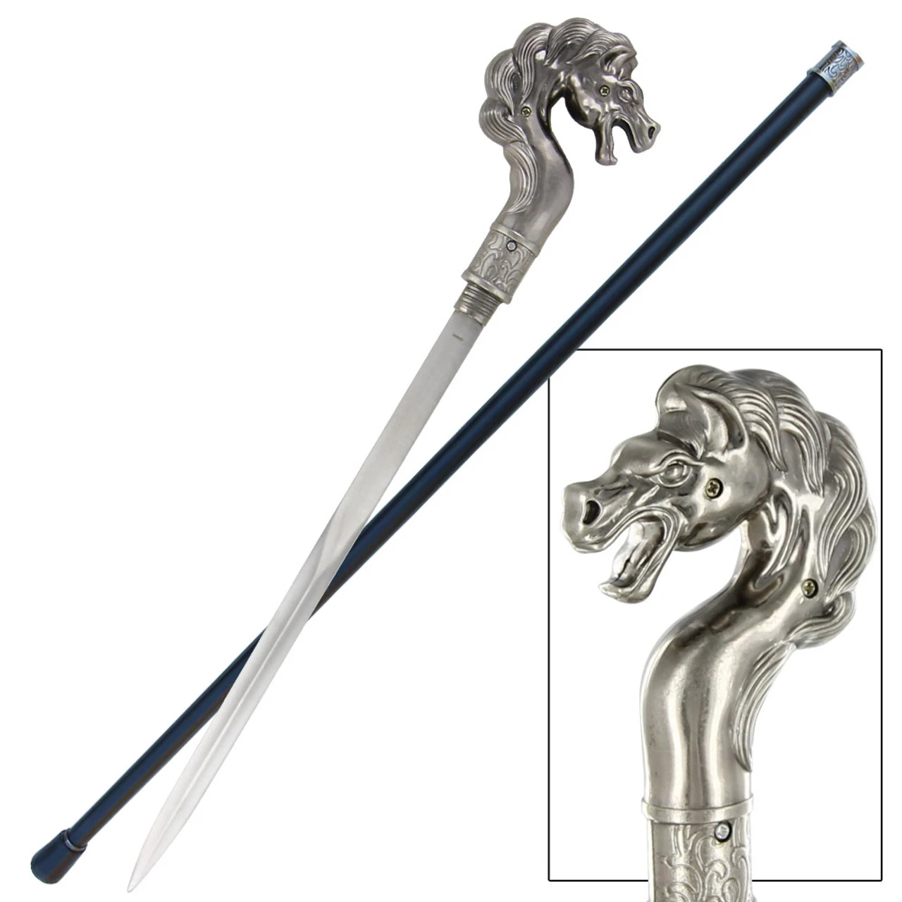 Thoroughbred Show Horse Sword Cane 4 Thoroughbred Show Horse Sword Cane - Image 4