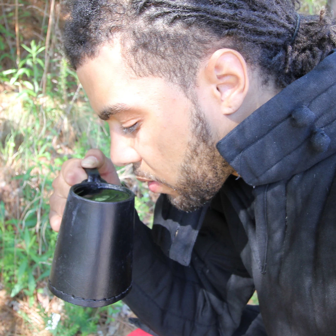Tudor Tankard Leather Drinking Vessel 1 Tudor Tankard Leather Drinking Vessel