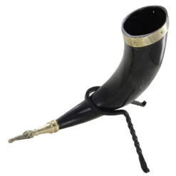 Viking Horns Of Odin Medieval Drinking Horn Stand Set