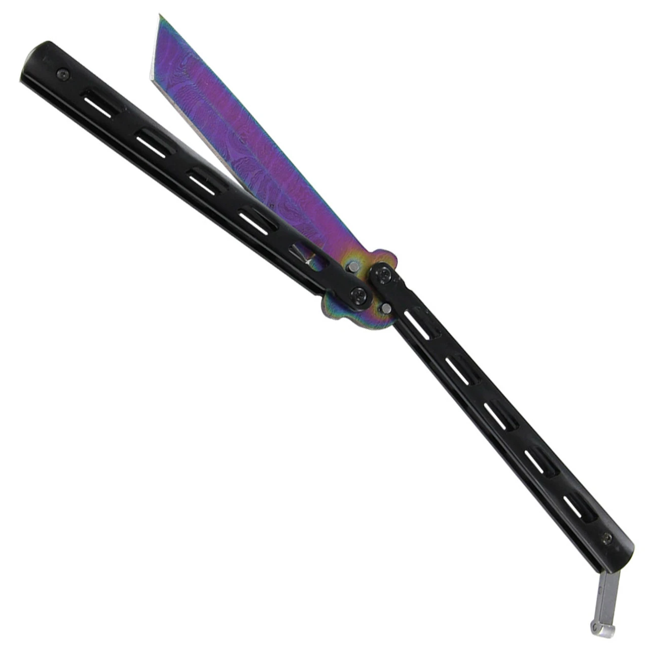 Damascus Steel Frequency Overload Butterfly Knife 3 Damascus Steel Frequency Overload Butterfly Knife - Image 3